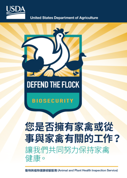 Poultry Biosecurity Info Card | Chinese